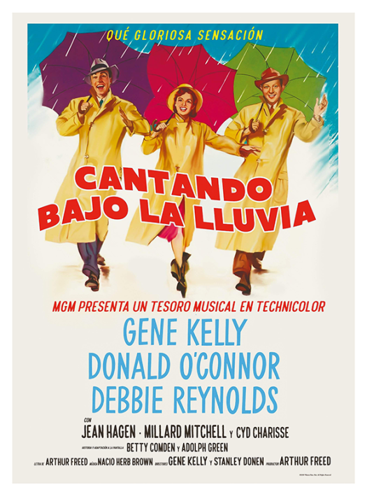 Cartel de Cantando bajo la lluvia